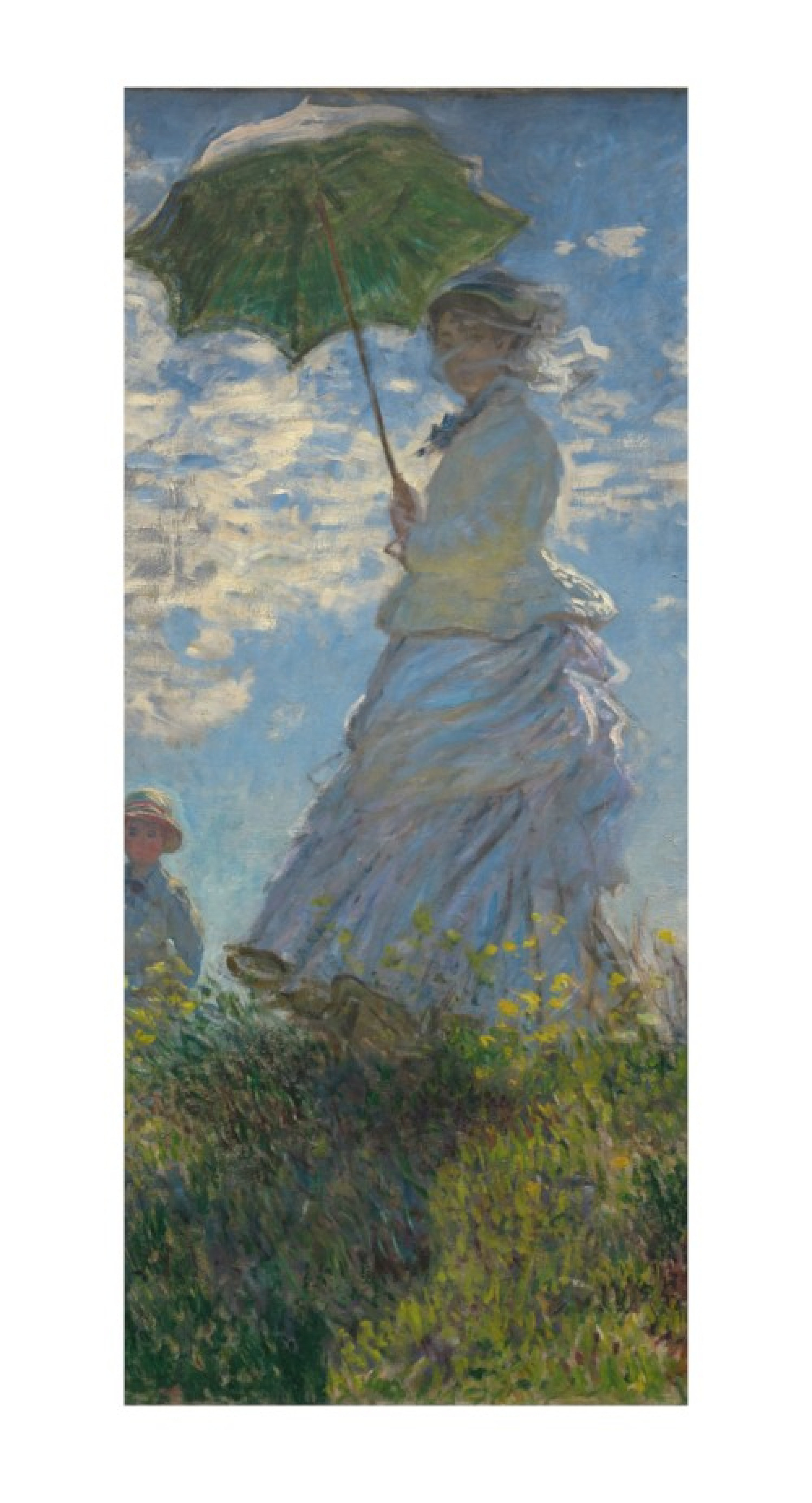 Claude Monet Reproduktion auf eigener Innentür der Spaziergang