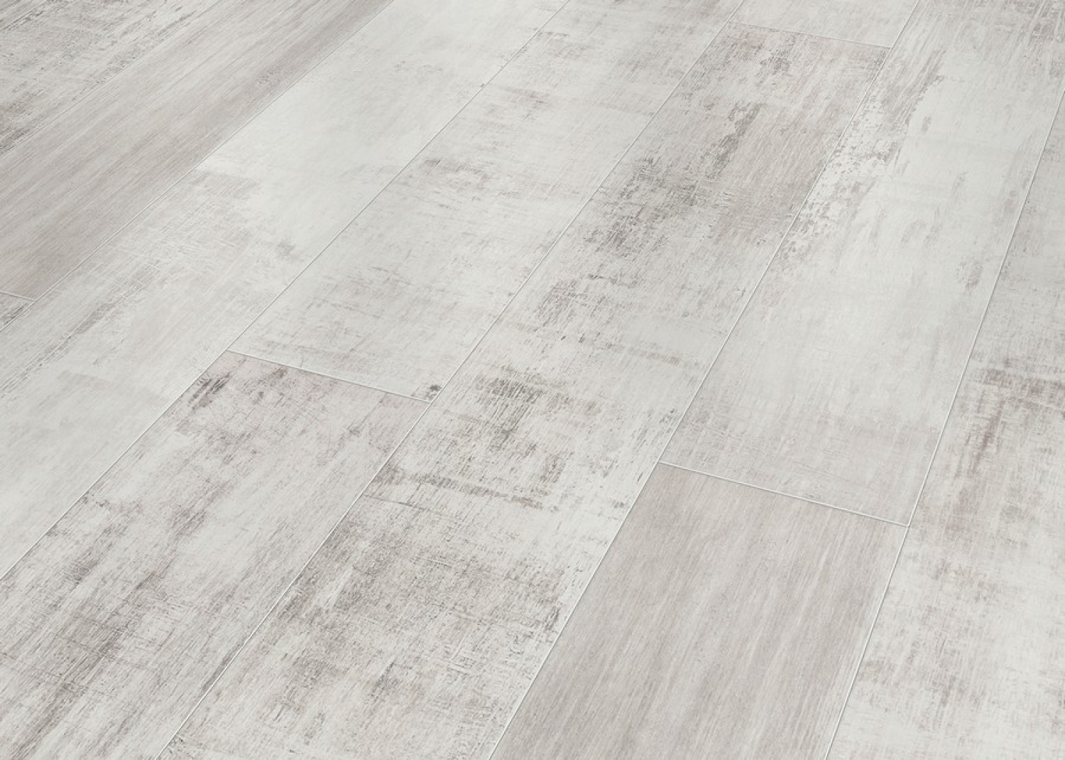 Perspektive von Vintage weiss strukturiert 1-Stab Explore Laminat - Wiparquet