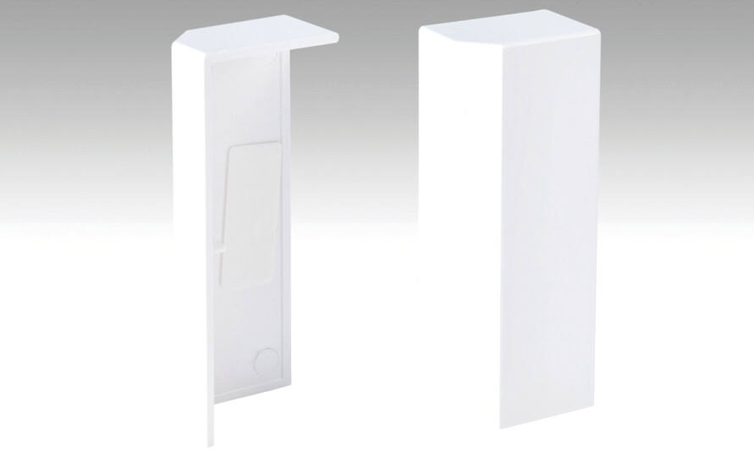 Neutrale, weiße Endkappe (Selbstklebend) 9 PK/19 PK - MEISTER
