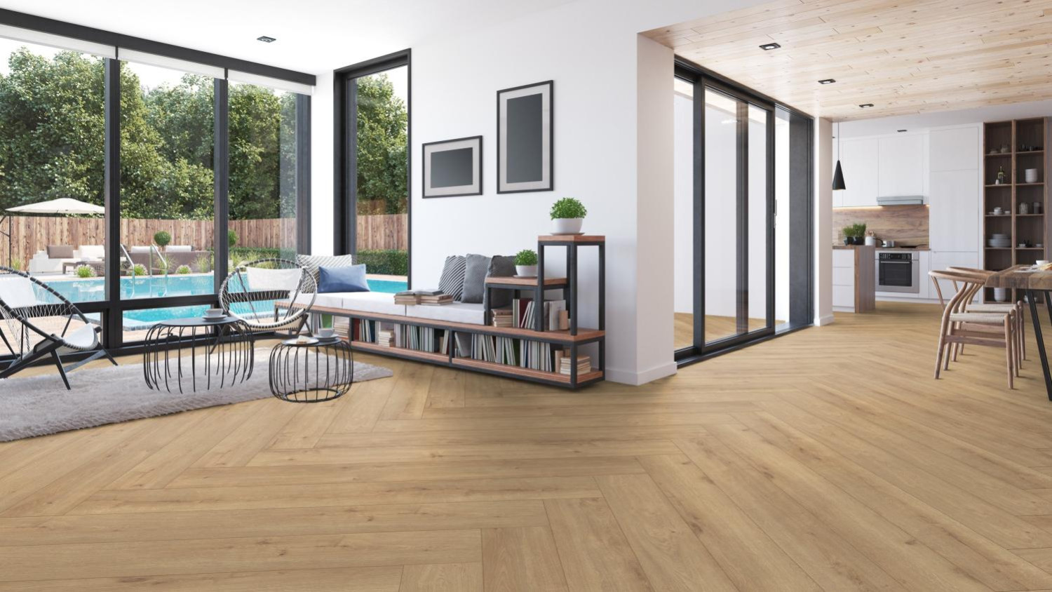 KRONO ORIGINAL Laminat Sundance Eiche K326 Herringbone