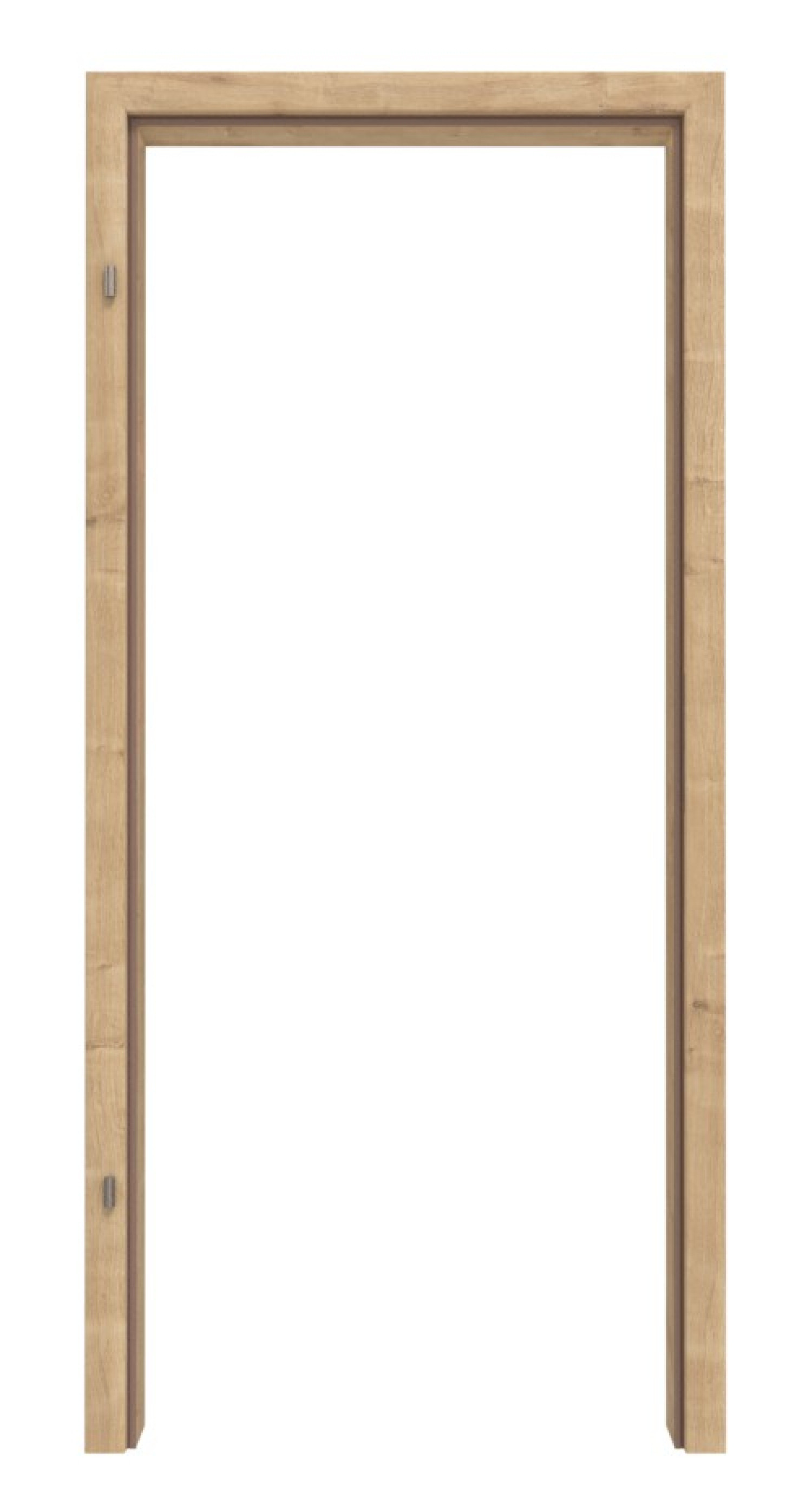 Frontbild von Asteiche Basic Durat Zarge für Wohnungseingangstüren (Rundkante) - Huga