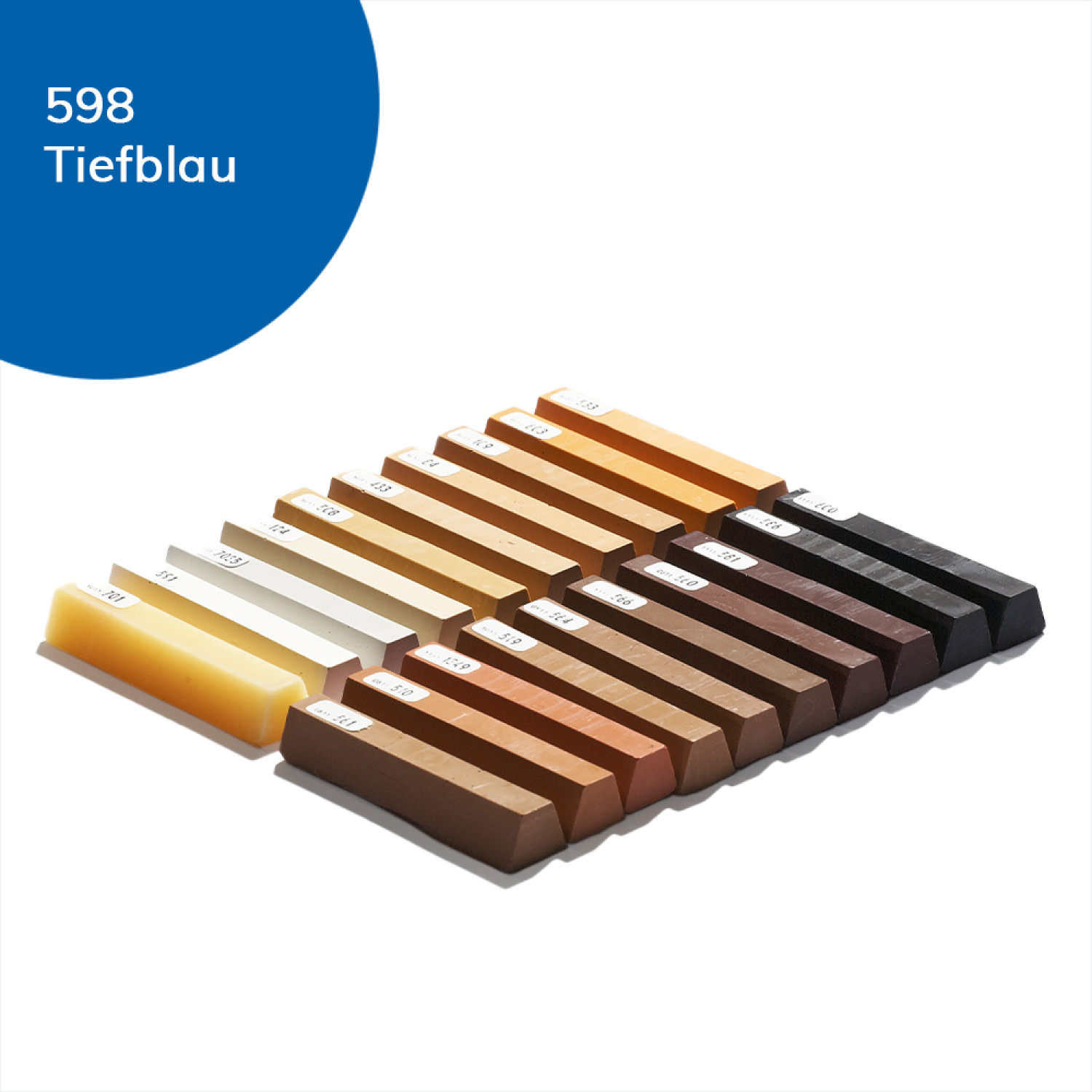 Hartwachs 120 Tiefblau-598 Einzelstange - Bao Chemie