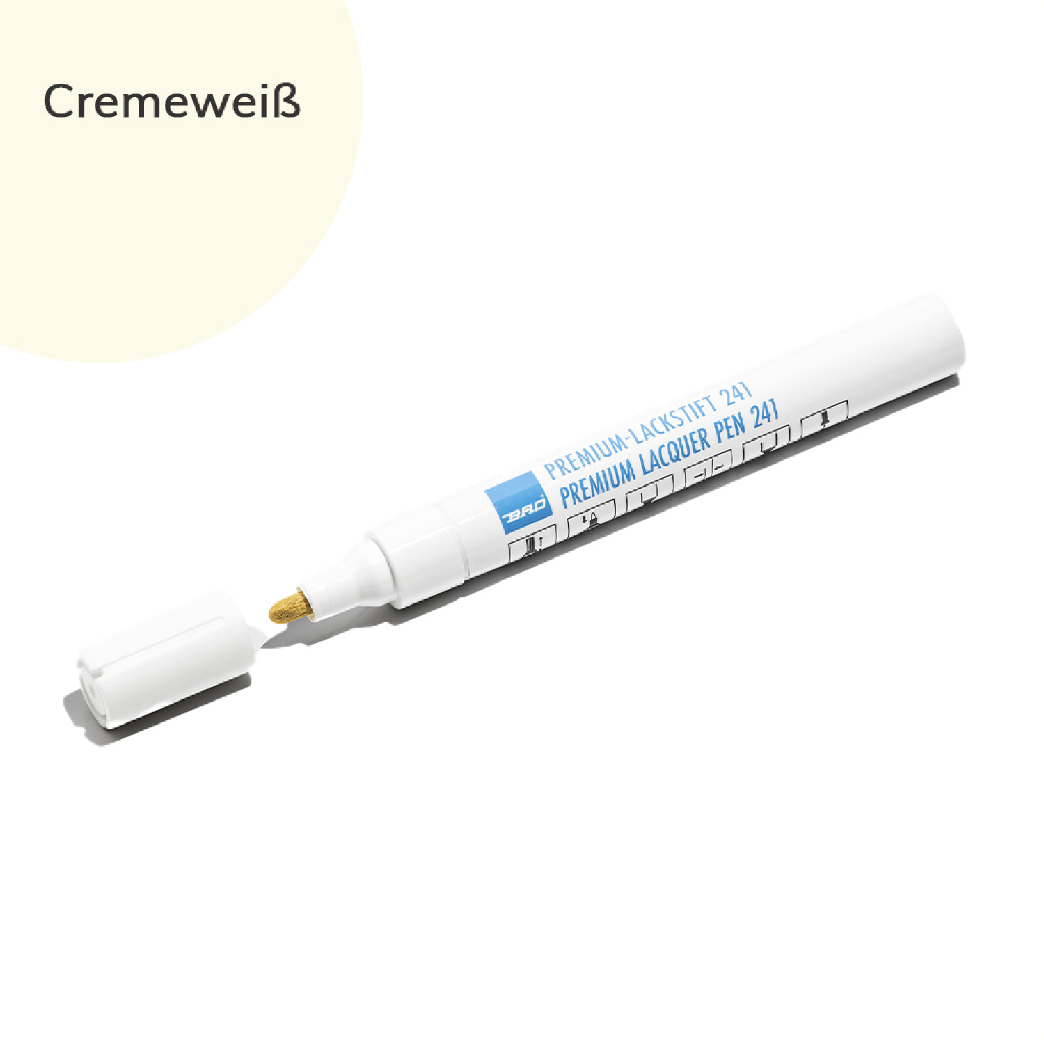 Premium Lack-Retuschierstift 241 Cremeweiß - Bao Chemie