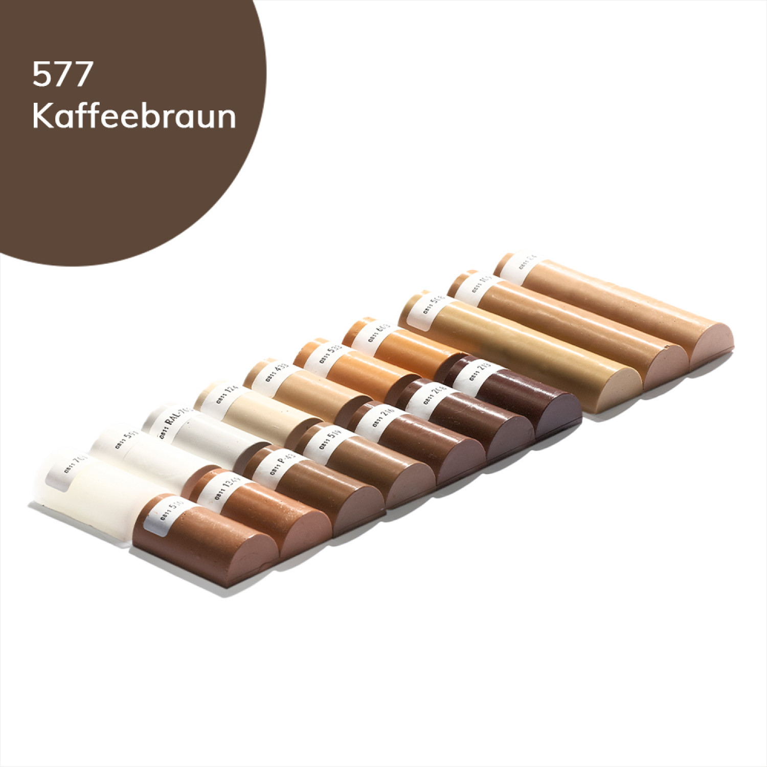 Weichwachs 100 Kaffeebraun-577 Halbstange - Bao Chemie