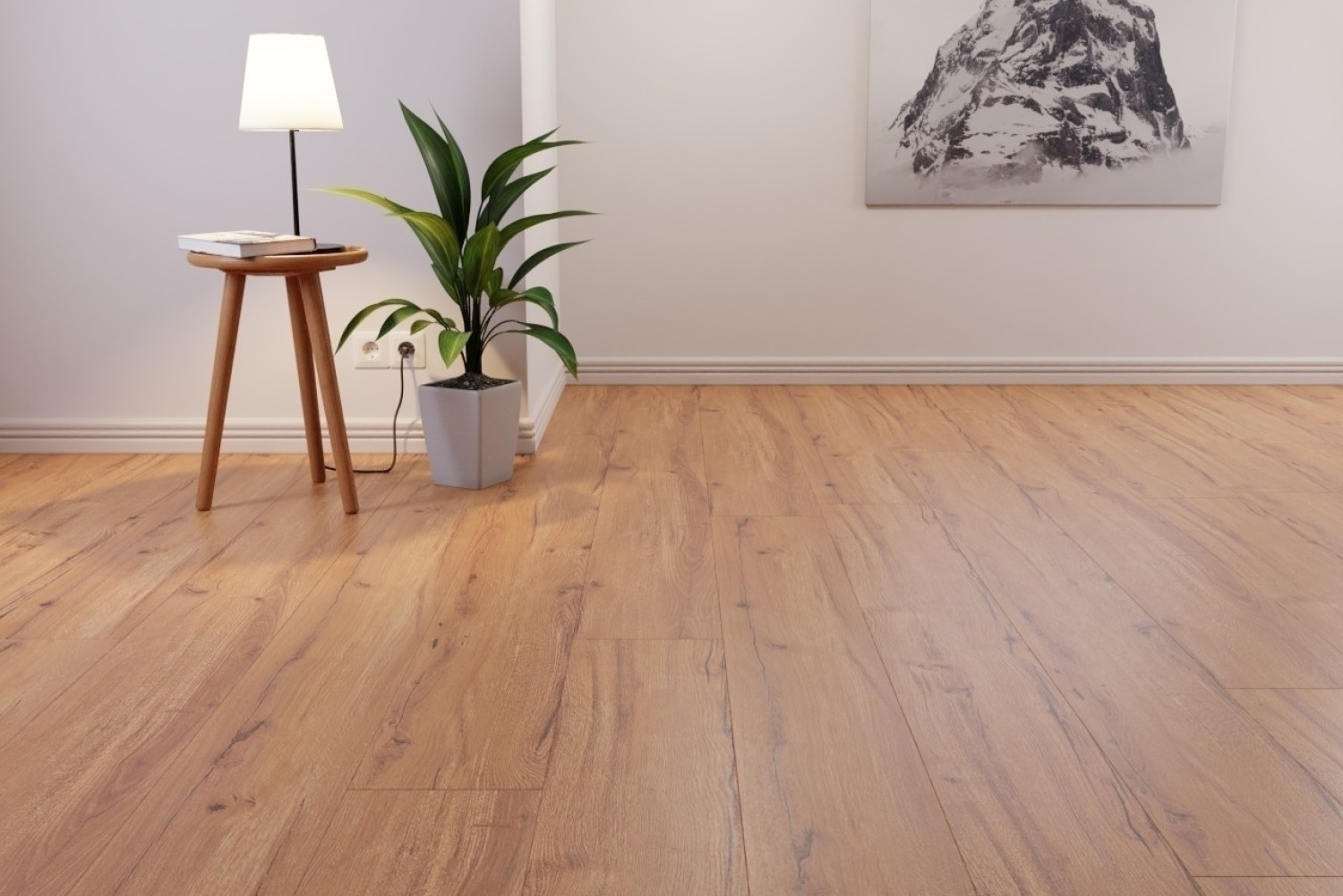 Eiche Erdbraun Langdiele Big Block Laminat - Interio Milieu