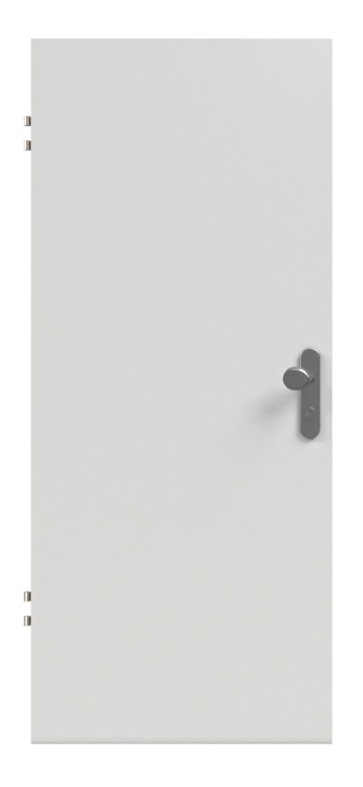 SCHÖRGHUBER Wohnungseingangstür 0160-60 Silver Grey HPL mit Brandschutz EI30 Zulassung nach VKF-Norm