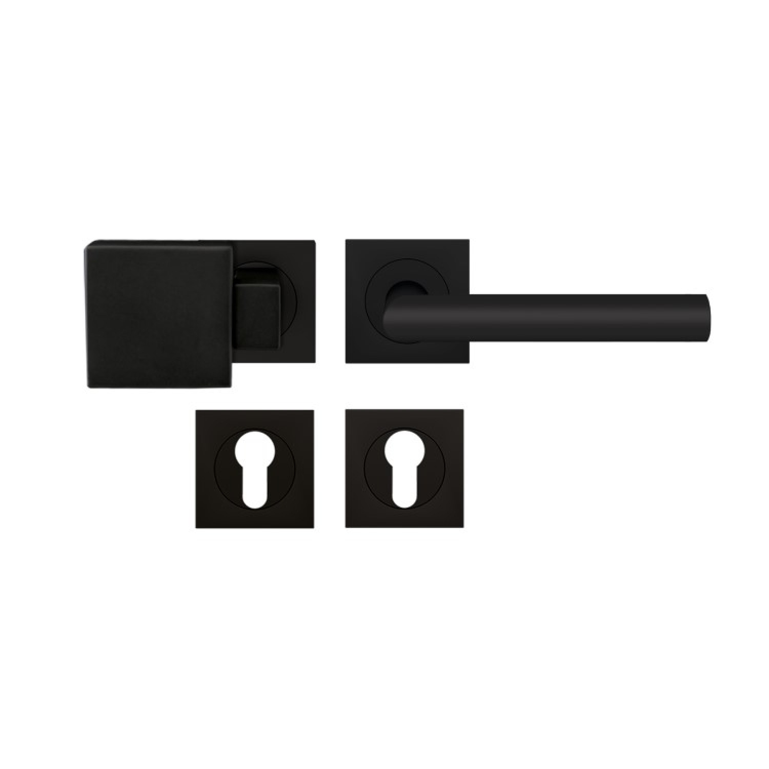 KARCHER DESIGN Rhodos ER28Q Kosmos Schwarz Quadratrosette Wechselgarnitur