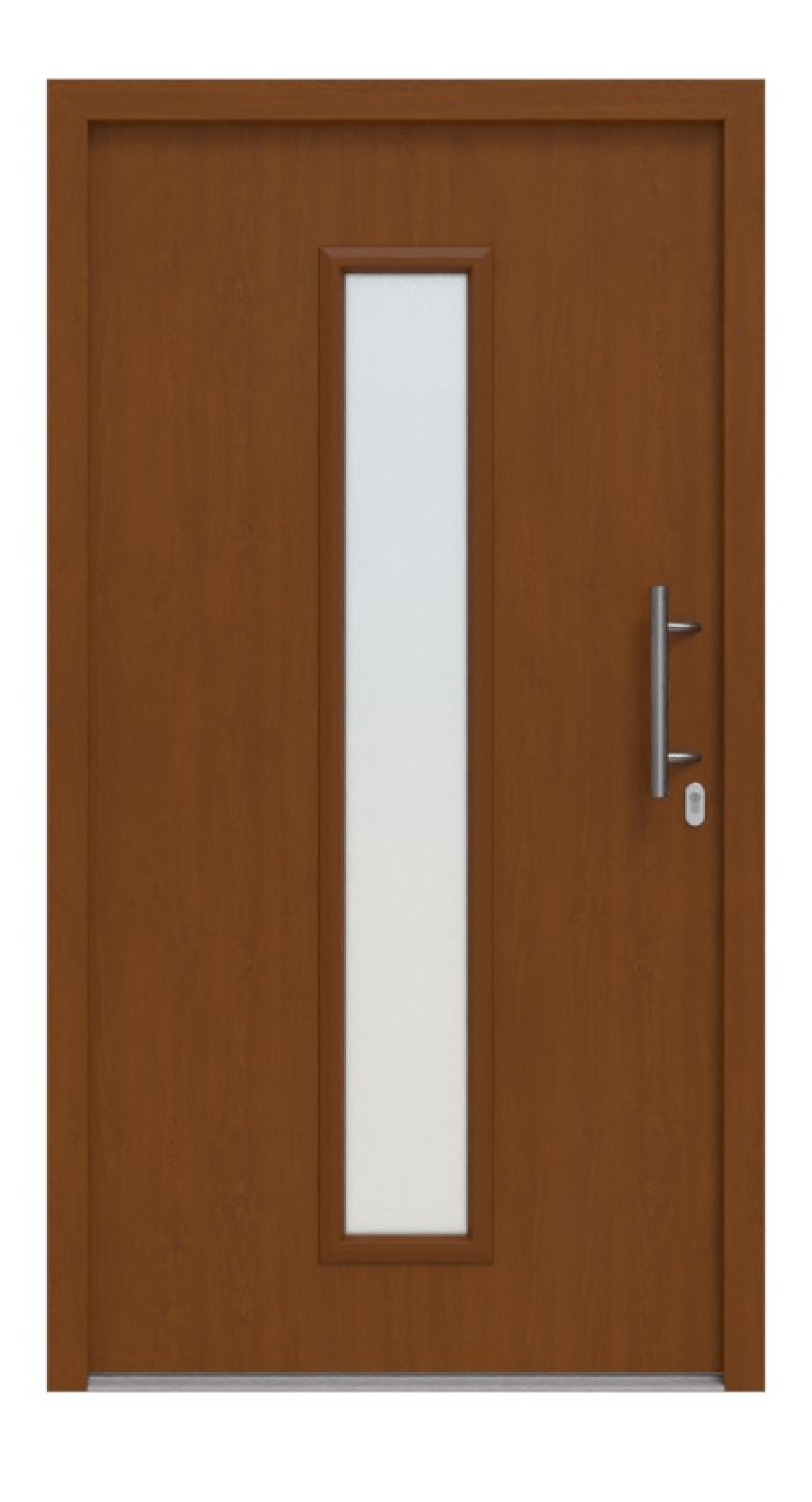 Hörmann Haustür Thermo46 020 Golden Oak-Golden Oak Frontansicht außen