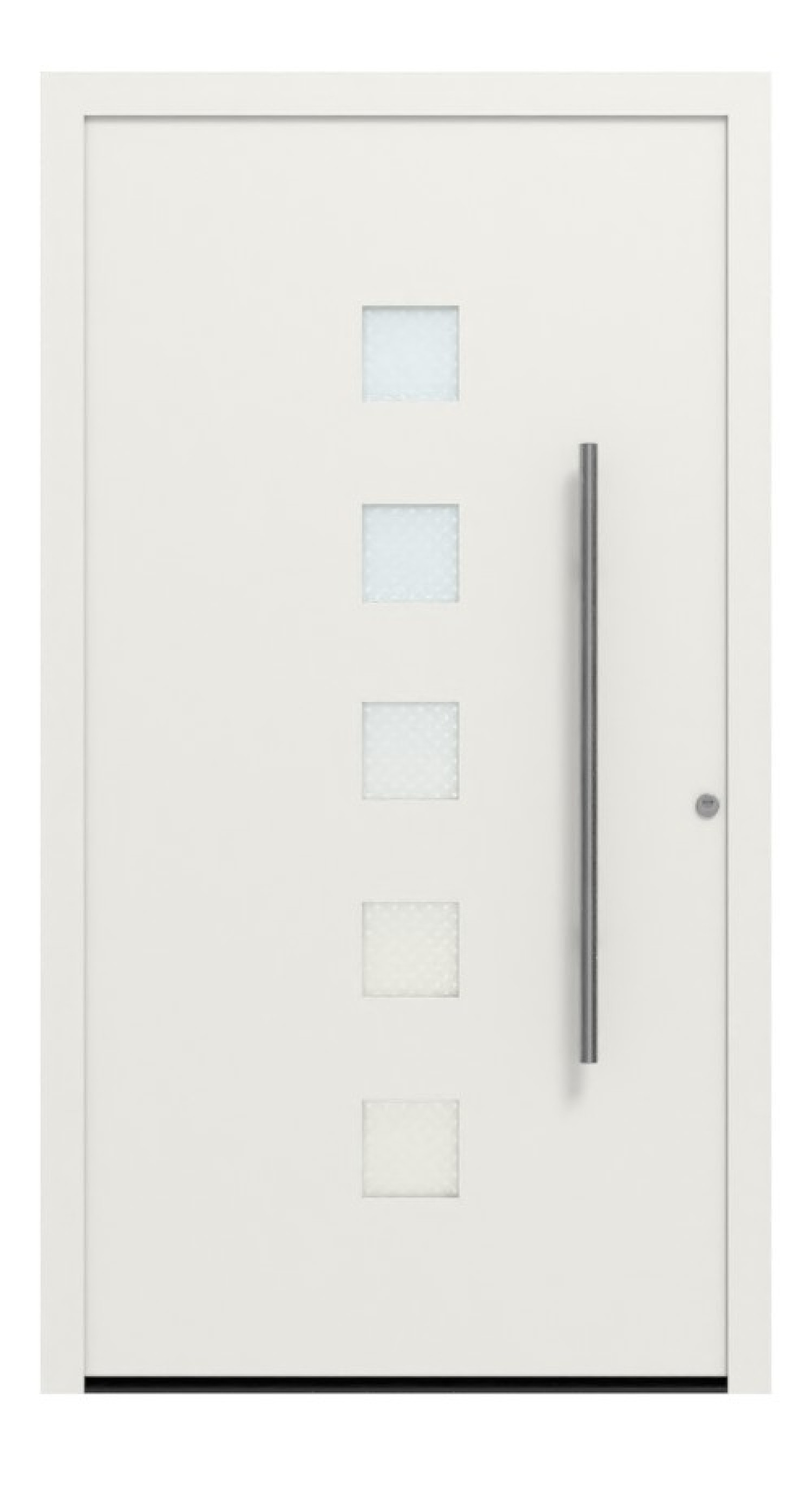 Hörmann Haustür ThermoSafe 177 RAL 9016-RAL 9016 Frontansicht außen