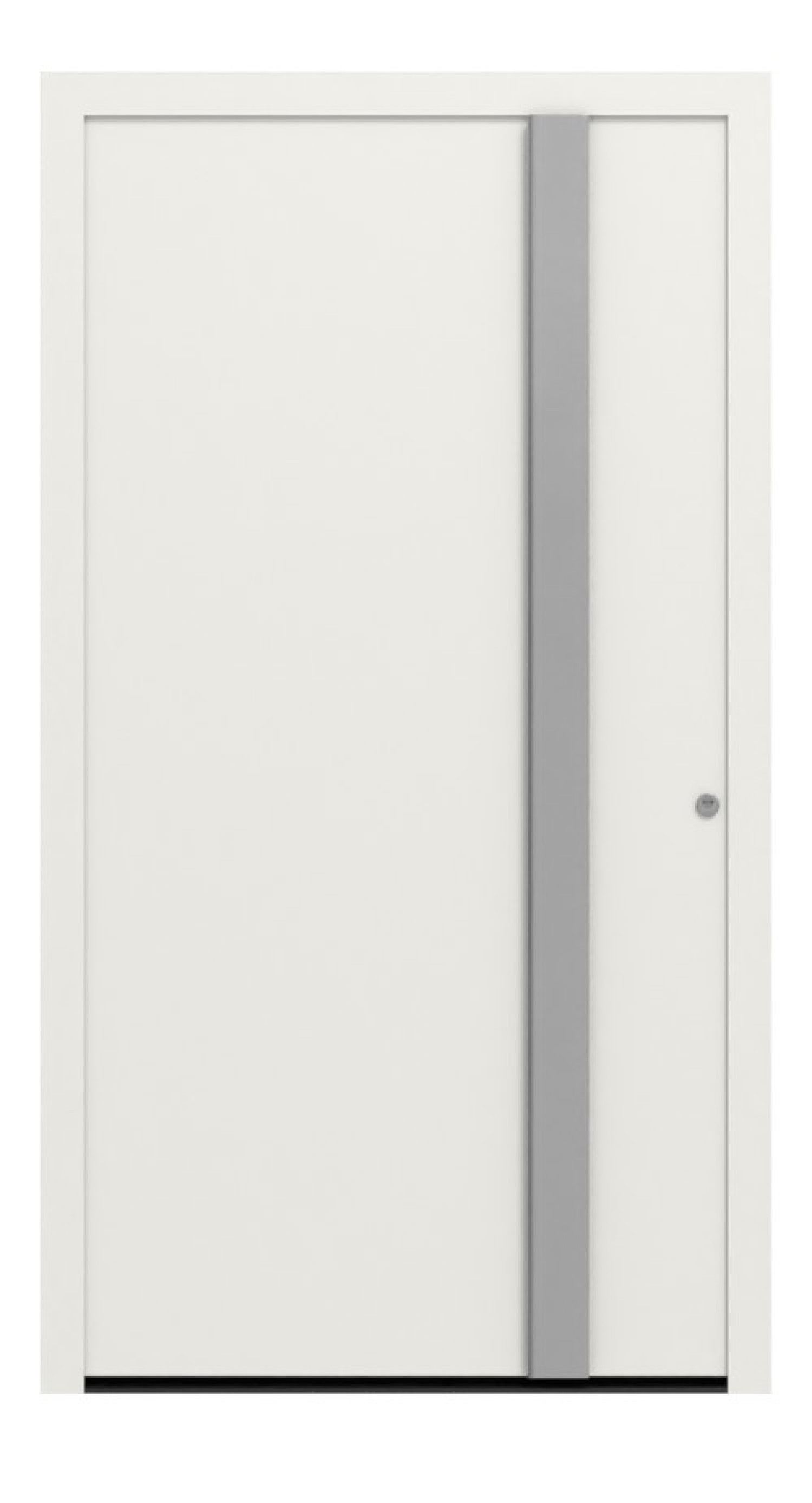 Hörmann Haustür ThermoSafe 568 RAL 9016-RAL 9016 Frontansicht außen