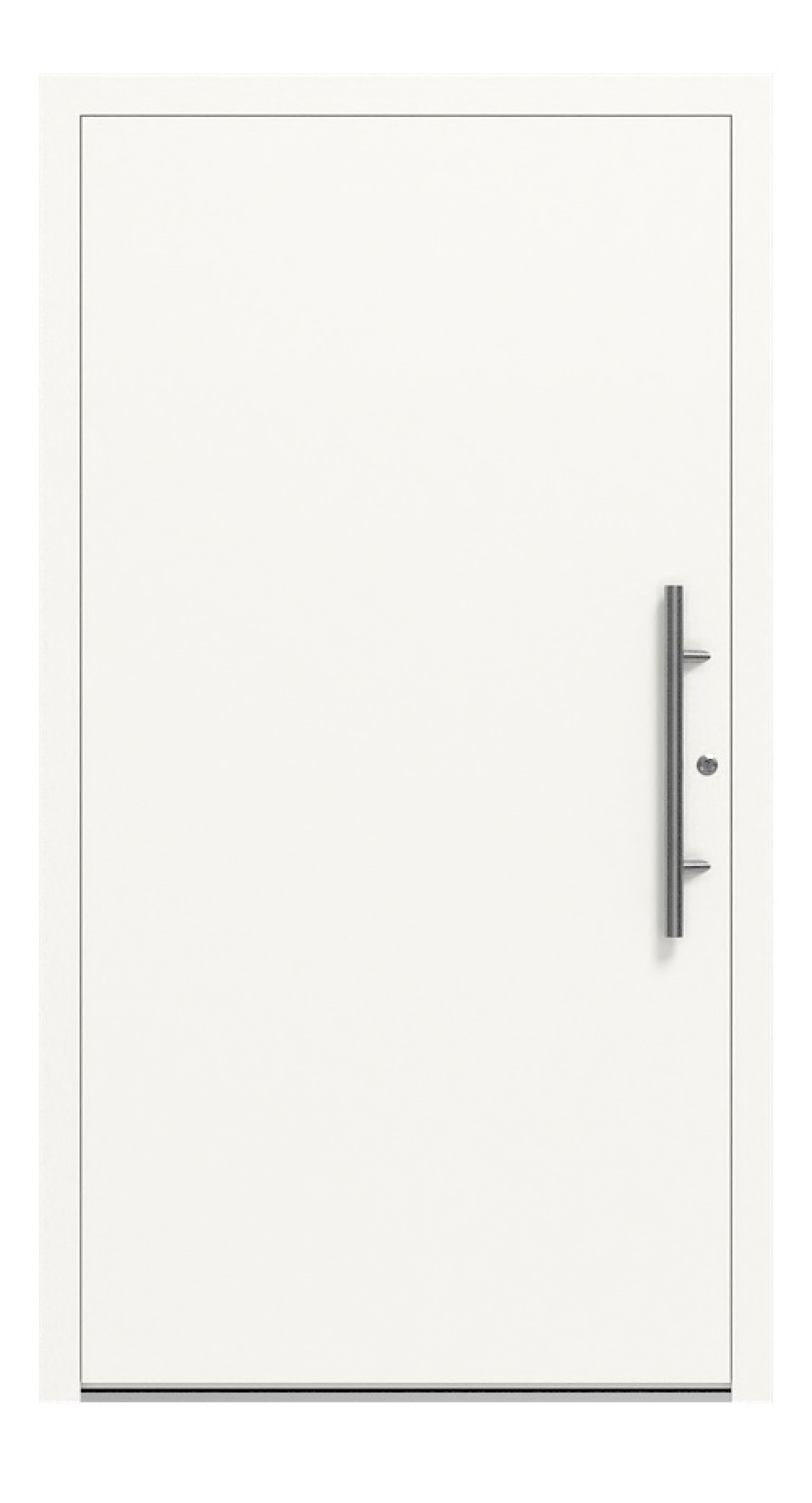 Splendoor Haustür SMART S1040 RAL 9016-RAL 9016 Frontansicht außen