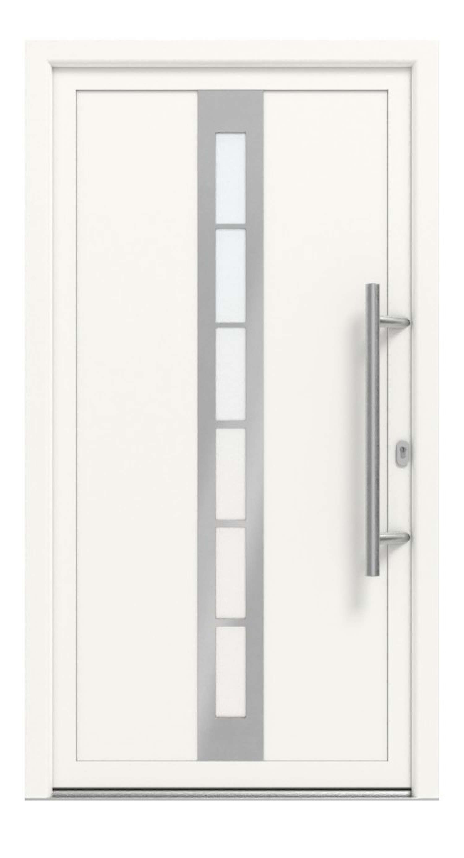 Meeth Haustür Signum Alu 38 RAL 9016-RAL 9016 Frontansicht außen
