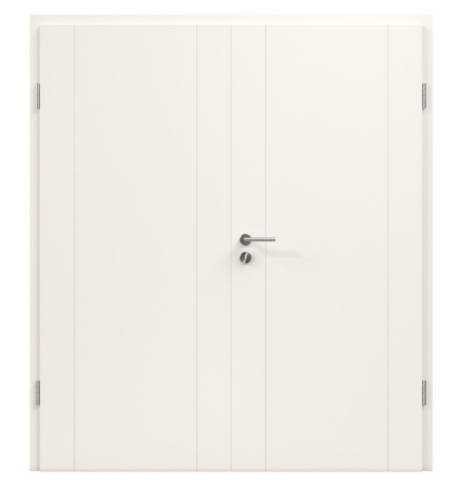 JELD-WEN Doppelflügeltür Lombardo 2800-1 Klassik Weiß RAL 9010 mit Zarge