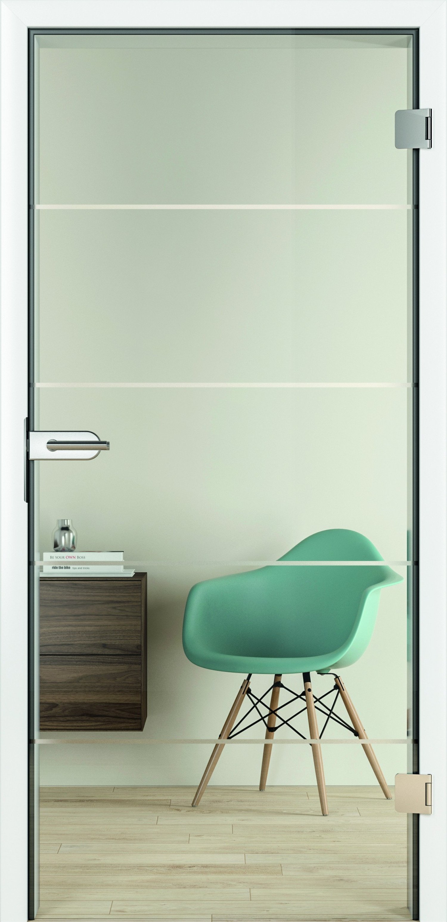 HÖRMANN Innentür GrooveGlas 15/10 mit Motiv matt GlassLine