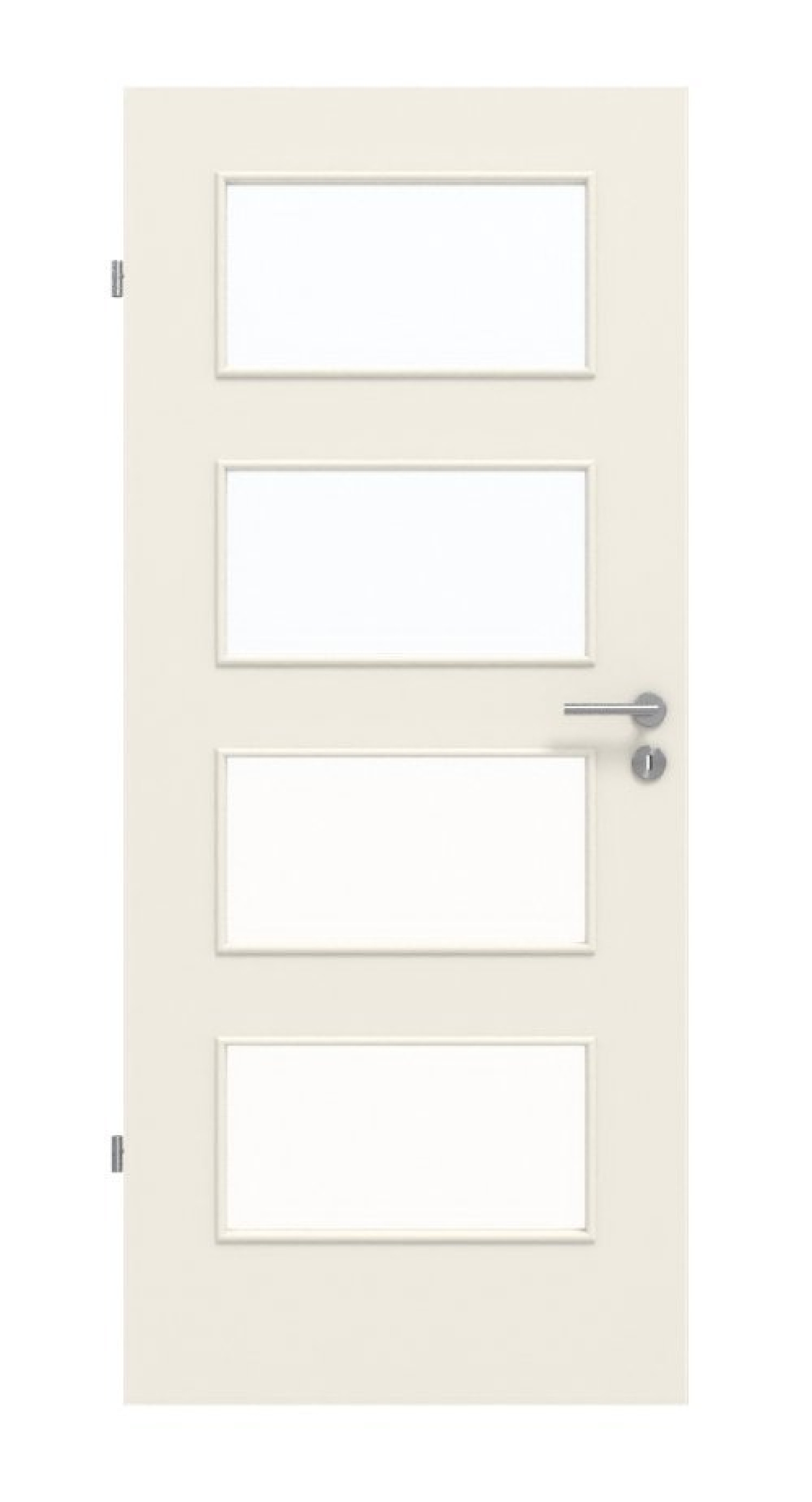 Frontbild von Reinweiß RAL 9010 LA 9 BaseLine Lack Innentür - Hörmann
