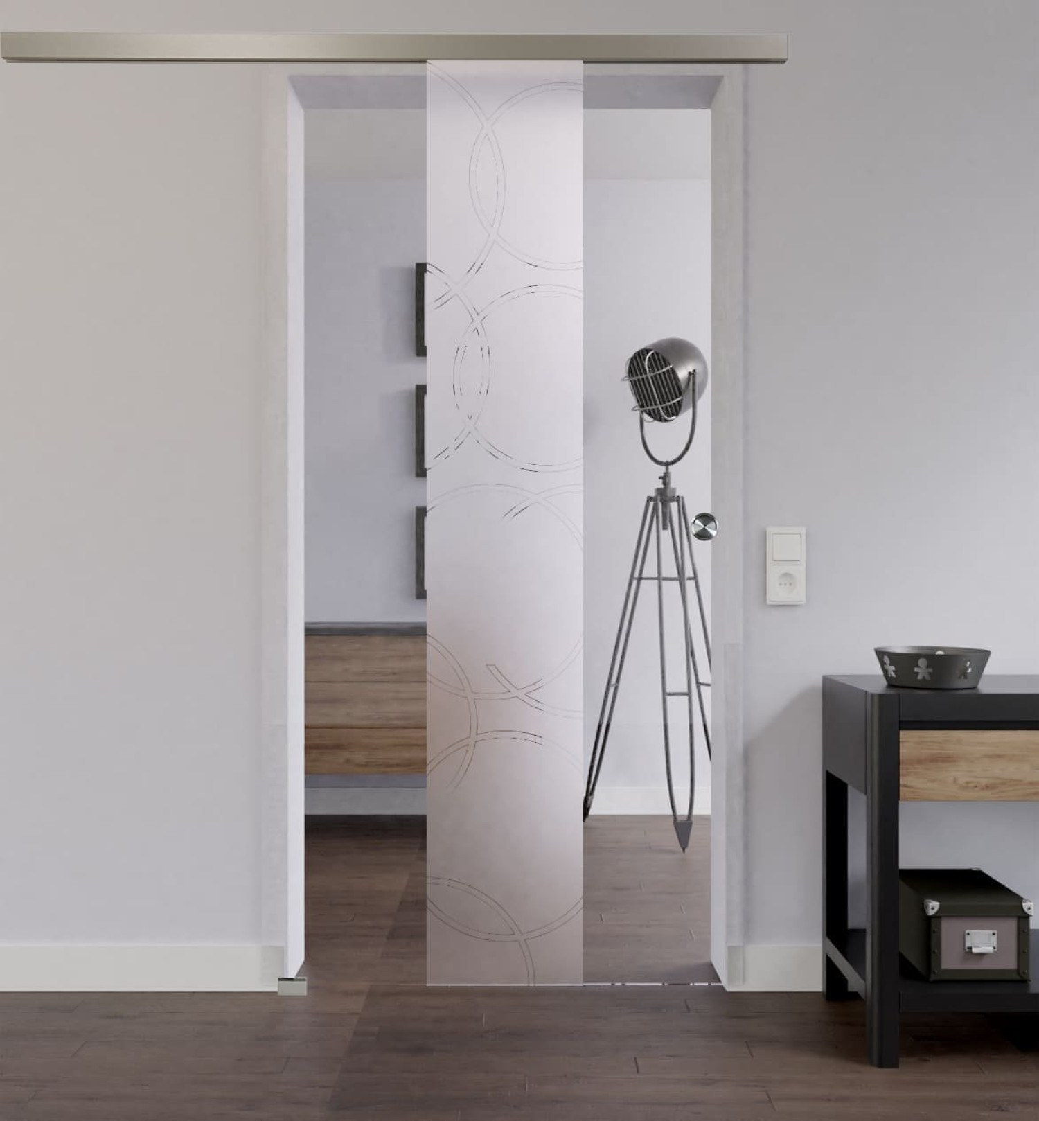 LIENBACHER GLAS Ganzglas Schiebetür Modell 328 Klarglas