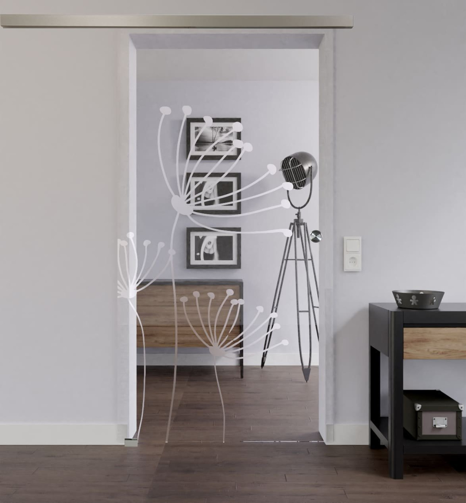 LIENBACHER GLAS Ganzglas Schiebetür Modell 386 Klarglas