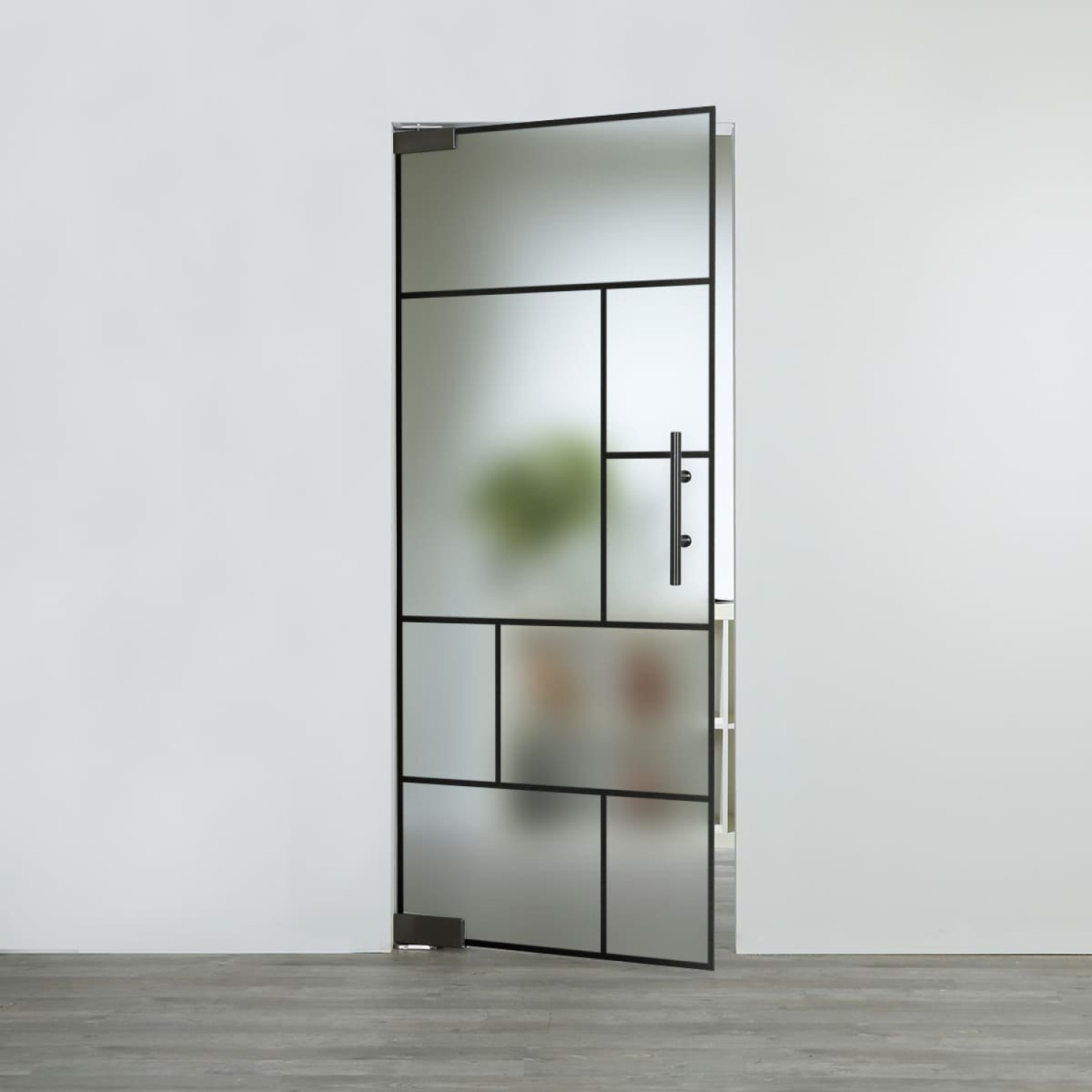 Ansicht von LIENBACHER GLAS Glaspendeltür Modell 652 Black Signature Satiniert