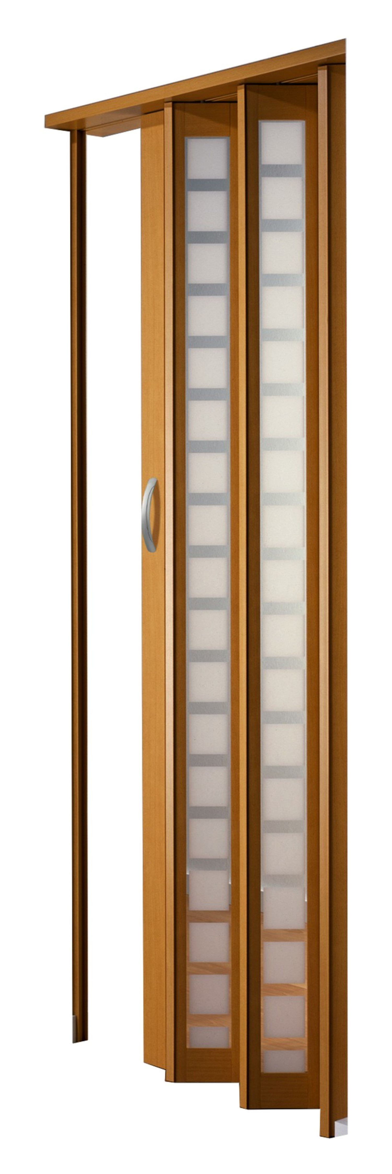 New Generation Buche mit Karo Fenster Weiss satinierte Falttuer - Marley_01