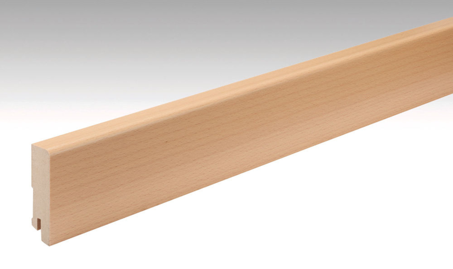 Buche Echtholzfurnierte Fußleiste Profil 15 MK (2380 x 16 x 60 mm) - MEISTER