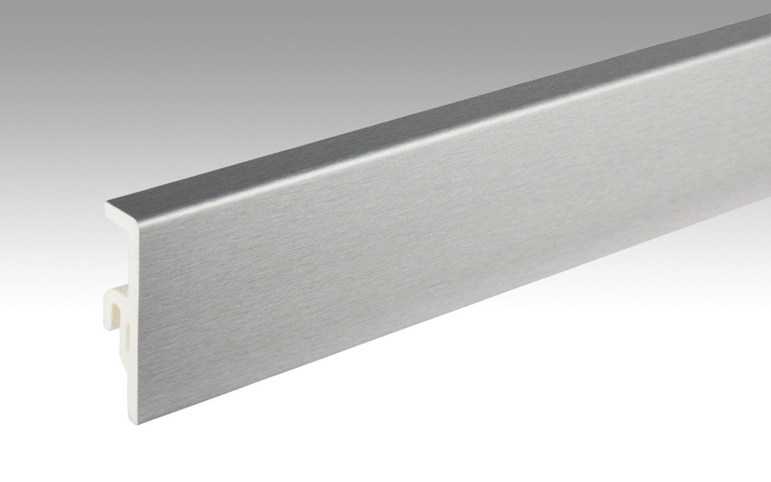 Edelstahl 063 Fußleiste Profil 20 PK Aqua (2380 x 16 x 60 mm) - MEISTER