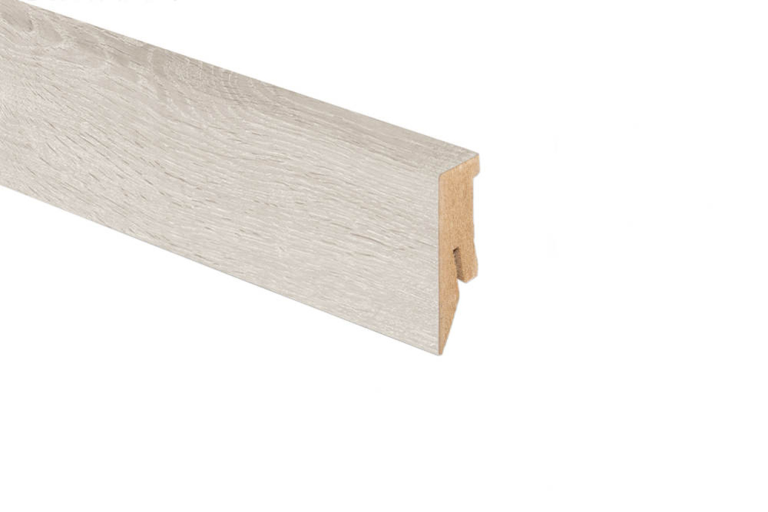 Sockelleiste Eiche HISTORIC ARCTIC folienummantelt 2600 x 50 x 18 mm - Kaindl