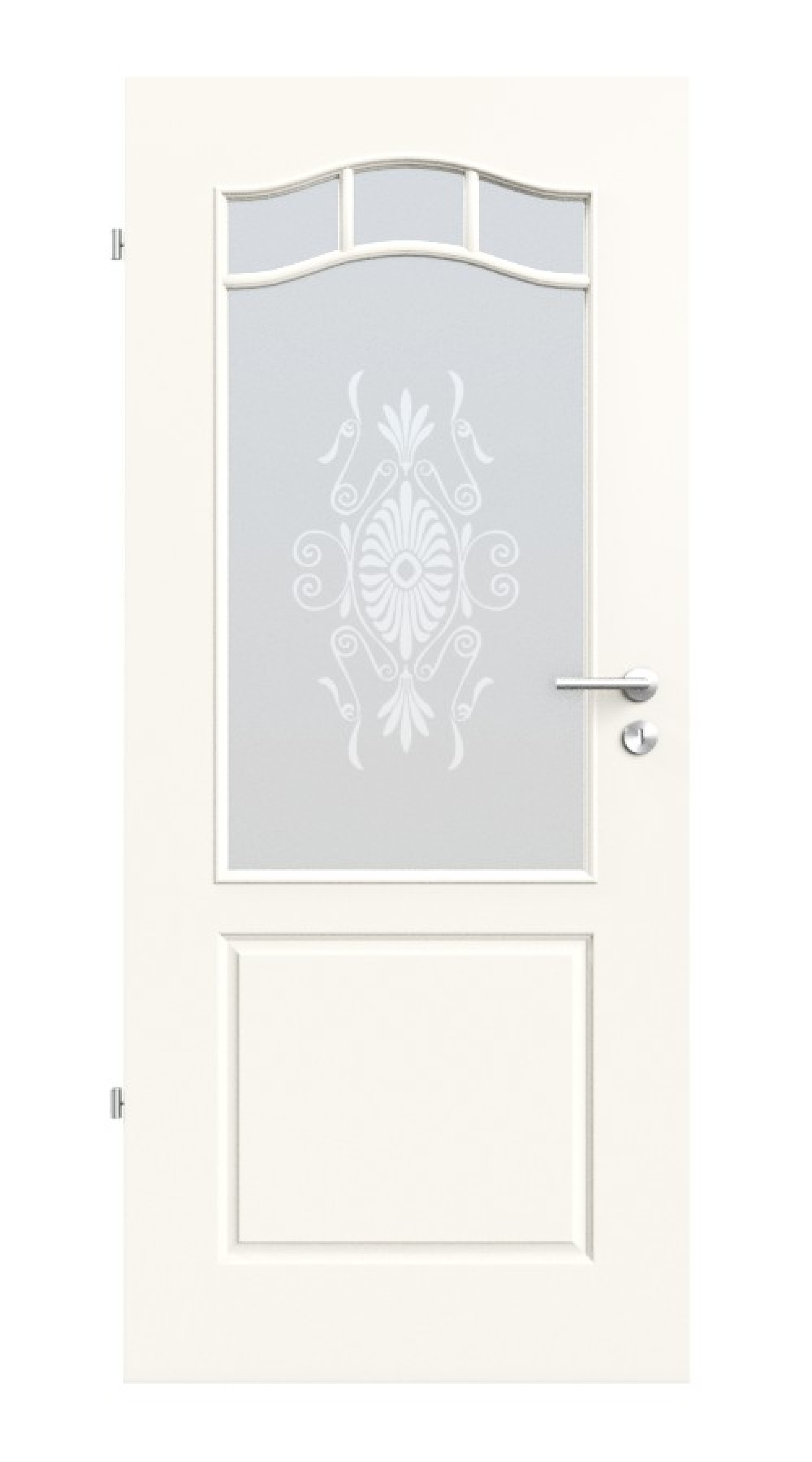 Bild 2 von Provence Typ 4002-B-LA Sprosse 8 Motiv Romantica Weißlack Innentür - Westag & Getalit