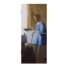 Briefleserin in Blau Innentür Johannes Vermeer Reproduktion