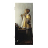 Junge Dame mit Perlenhalsband Innentür Johannes Vermeer Reproduktion