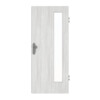 GARANT Wohnungseingangstür Authentic Grigio GCK08 mit Lichtausschnitt LA-4 bandseitig