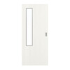 GARANT Feuchtraum-Schiebetür Authentic Bianco GCK08 mit Lichtausschnitt LA-5 bandseitig