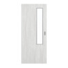 GARANT Feuchtraum-Schiebetür Authentic Grigio GCK08 mit Lichtausschnitt LA-5 schlossseitig