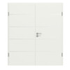 CLASSEN Doppelflügeltür Dynamic RAL 9003 Weißlack 3.8 Lisenen mit Zarge