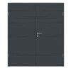 HUGA Doppelflügeltür Signum 50 Anthrazit ähnlich RAL 7016 Lack Concept mit Zarge