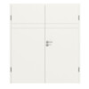 HÖRMANN Doppelflügeltür Groove 78 Weißlack DesignLine mit Zarge