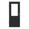 HUGA Innentür Anthrazit ähnlich RAL 7016 Mattlack Basic mit Lichtausschnitt LA 7