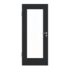 HUGA Innentür Anthrazit ähnlich RAL 7016 Mattlack Basic mit Lichtausschnitt LA 8