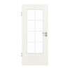 GARANT Zimmertür Authentic Bianco GCK08 mit Lichtausschnitt LA-DIN Sprosse SP1