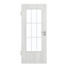 GARANT Zimmertür Authentic Grigio GCK08 mit Lichtausschnitt LA-DIN Sprosse SP2