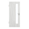 GARANT Zimmertür Authentic Grigio GCK08 mit Lichtausschnitt LA-4 schlossseitig