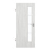 GARANT Zimmertür Authentic Grigio GCK08 mit Lichtausschnitt LA-4 schlossseitig Sprosse SP10