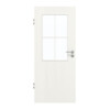GARANT Zimmertür Authentic Bianco GCK08 mit Lichtausschnitt LA-6 Sprosse SP0