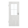 GARANT Zimmertür Authentic Grigio GCK08 mit Lichtausschnitt LA-6 Sprosse SP0
