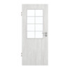 GARANT Zimmertür Authentic Grigio GCK08 mit Lichtausschnitt LA-6 Sprosse SP1