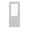 GARANT Zimmertür D92-60 Dove Grey Resopal mit Lichtausschnitt LA-6 Sprosse SP1