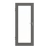 HÖRMANN Innentür Groove 16 Staubgrau RAL 7037 Lack DesignLine mit Lichtausschnitt LA 27