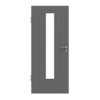 HÖRMANN Innentür Groove 20 Staubgrau RAL 7037 Lack DesignLine mit Lichtausschnitt LA 24 mittig
