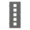 HÖRMANN Innentür Groove 20 Staubgrau RAL 7037 Lack DesignLine mit Lichtausschnitt LA 5