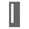 HÖRMANN Innentür Groove 27 Staubgrau RAL 7037 Lack DesignLine mit Lichtausschnitt LA 24 bandseitig