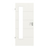 HÖRMANN Innentür Groove 27 Weißlack DesignLine mit Lichtausschnitt LA 24 bandseitig